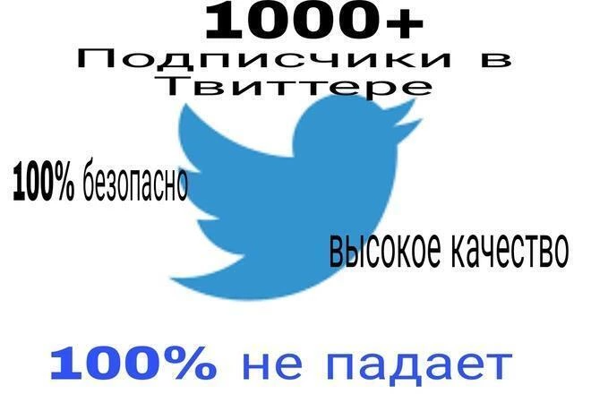 1000 ta yuqori sifatli Twitter obunachilari 100%. O'chirish yo'q