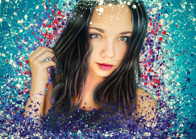 Dream art style portrait