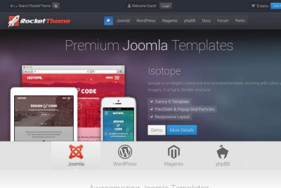 RocketTheme (Joomla) dan premium shablonlar