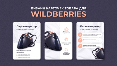 Mahsulot kartasi dizayni Infographics Wildberries OZON , va hokazo bozorlar