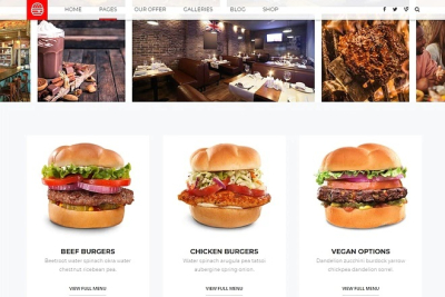 WordPress uchun premium FAST FOOD mavzusi