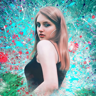 Dream art style portrait